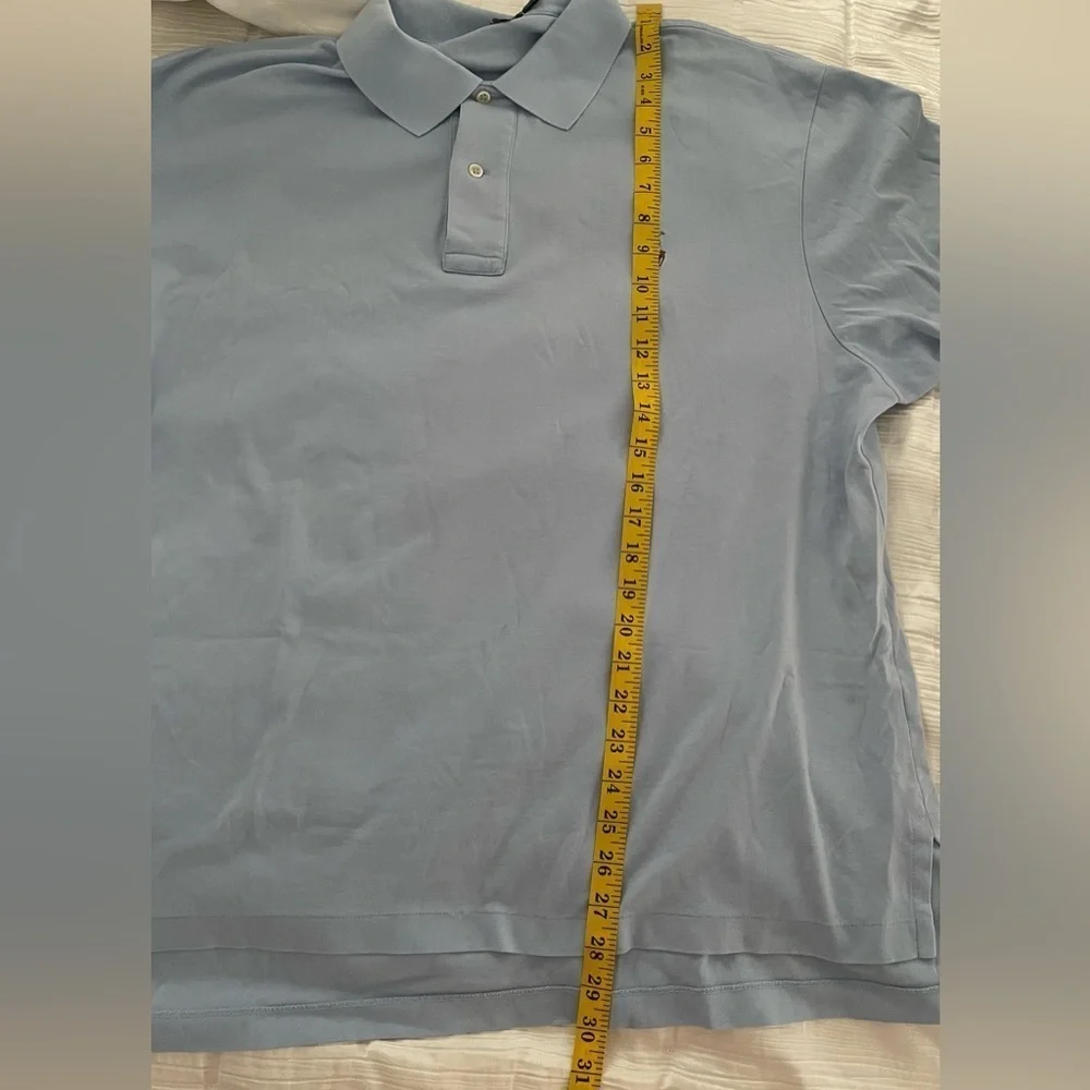 Polo Ralph Lauren Men’s Polo Size 2XL Light Blue Pima Preppy Pony Logo Casual